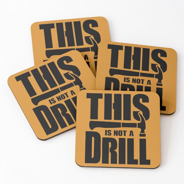 Item preview, This Is Not A Drill Adult Humor Carpenter Hammer Repair Tool Sticker designed and sold by KA DESIGNS.