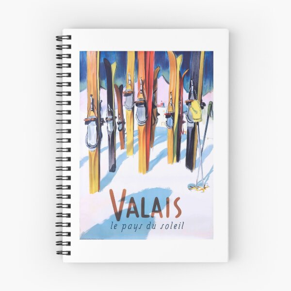 Item preview, 1949 Switzerland Valais Ski Travel Poster designed and sold by retrographics.