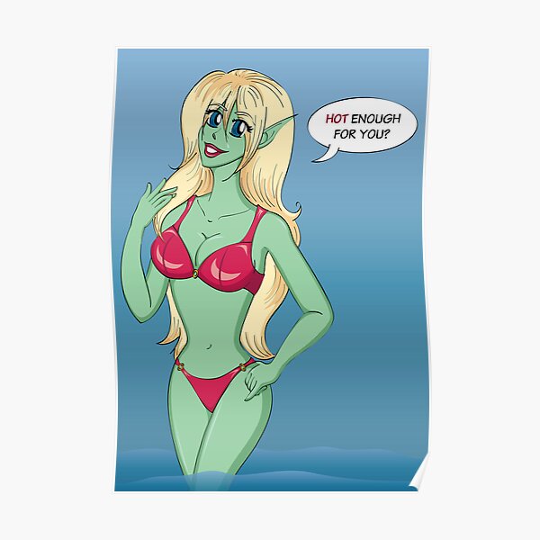 Hot Red Bikini Poster