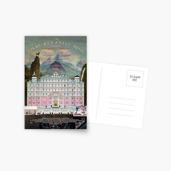 Grand Budapest Hotel Postcard