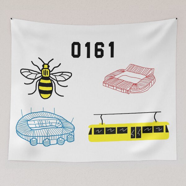 Item preview, 0161 Manchester Icons designed and sold by Hevding.