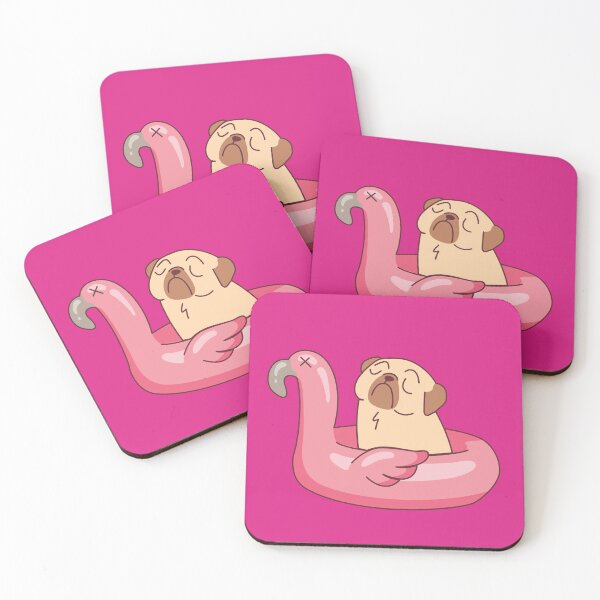 Item preview, smug pug on a flamingo  designed and sold by JamesCMarshall.
