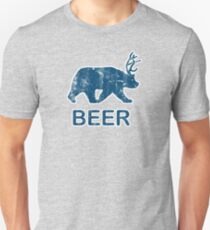 Vintage Beer Bear Deer Unisex T-Shirt