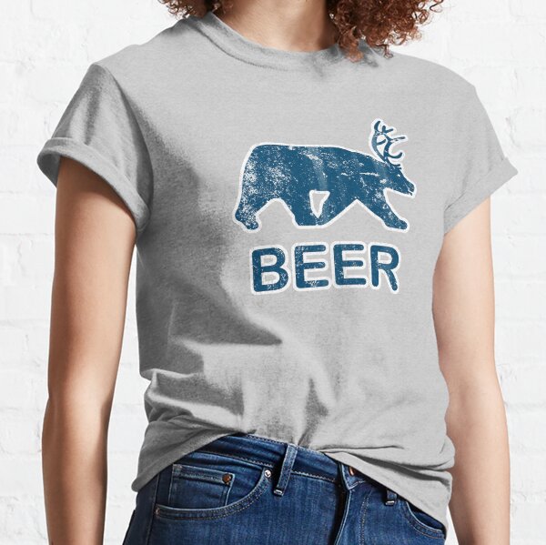 Vintage Beer Bear Deer Classic T-Shirt