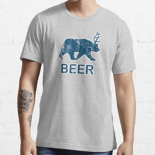 "Vintage Beer Bear Deer" Tshirt for Sale by colorhouse Redbubble