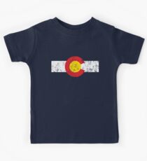 Vintage Colorado Flag Kinder T-Shirt