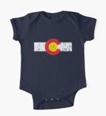 Vintage Colorado Flag One Piece - Short Sleeve