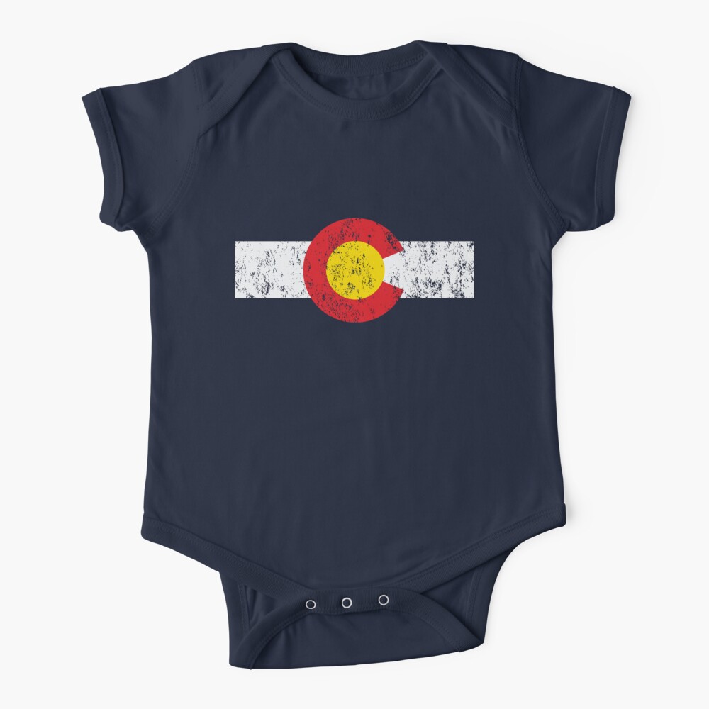 Vintage Colorado Flag Baby One-Piece