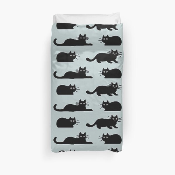 Black Cat Throw Blanket Duvet Cover