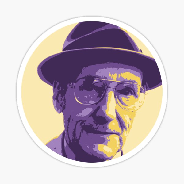 Item preview, Williams Burroughs Purple Yellow Portrait designed and sold by savantdesigns.
