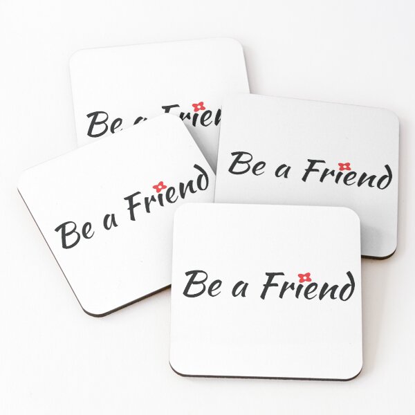 Item preview, Be a Friend (Red) designed and sold by GeographerDude.