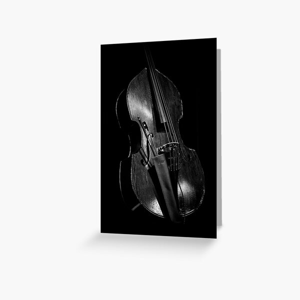 Double Bass Greeting Cards Redbubble