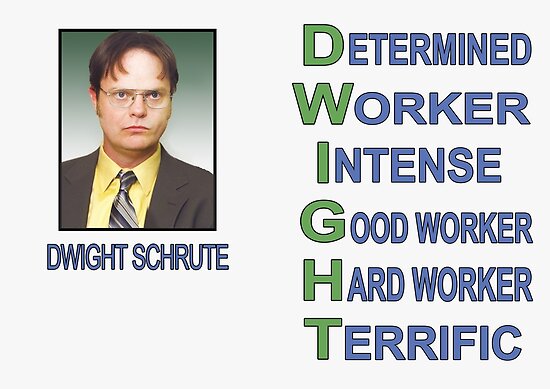 Dwight Schrute Posters By Emilywhy54 Redbubble