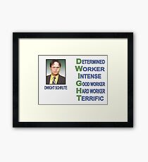 Dwight Schrute Framed Print