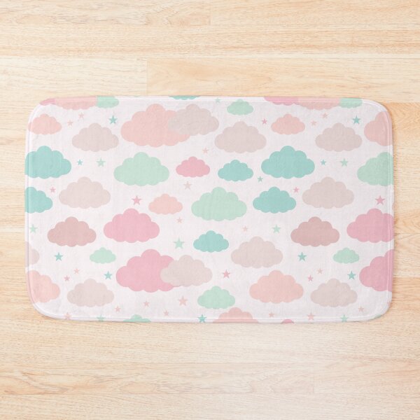 Item preview, Pastel Pink & Blue Clouds Pattern designed and sold by newburyboutique.