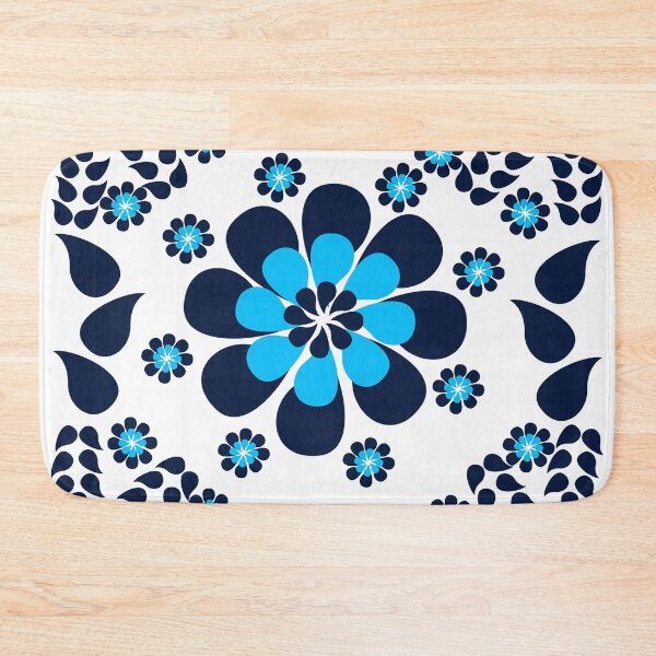Item preview, Blue Floral Design designed and sold by Nisha Prabhu.