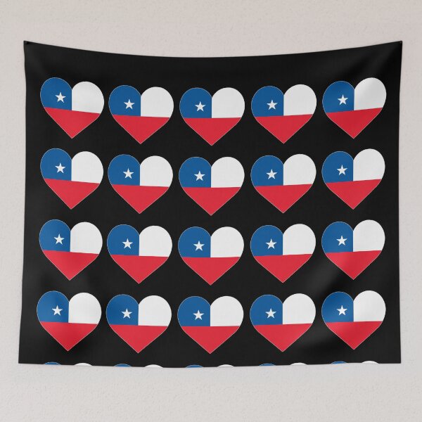 Item preview, Love My Chile Hearts Flag designed and sold by HelloFromAja.