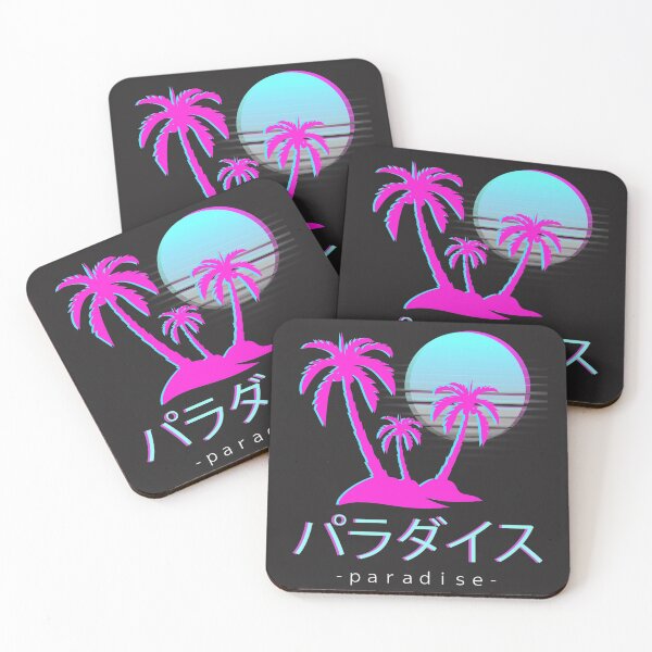 Item preview, Aesthetic Vaporwave Otaku Japanese Paradise Sunset Palm Trees Holidays designed and sold by VaporwaveAnime.
