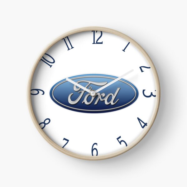 Ford Logo Blue Oval Clock