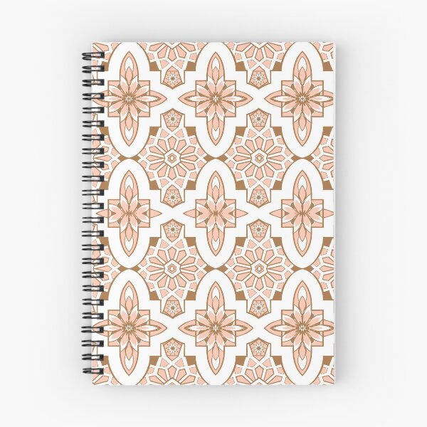 Item preview, Peachy blush pink Moroccan Tile print art and design designed and sold by MagentaRose.