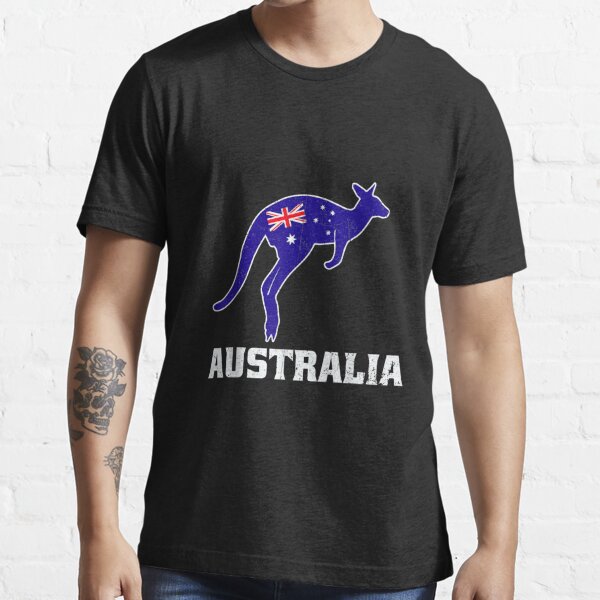 Australian Kangaroo Australia Flag Souvenir Aussie Souvenir Svg