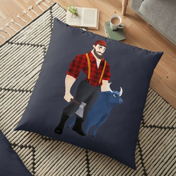 Paul Bunyan Floor Pillow