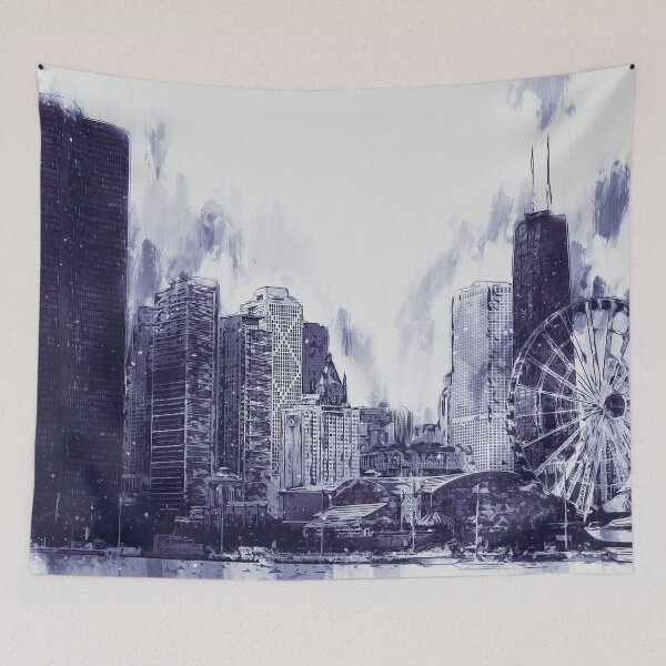 Item preview, Chicago Panorama designed and sold by AM FineArtPrints.