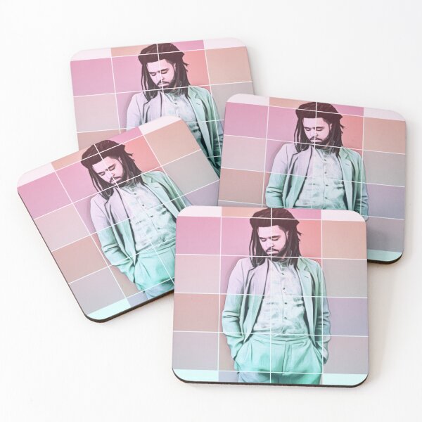 Item preview, J.Cole Colorblock Portrait  designed and sold by MassiveMerch.