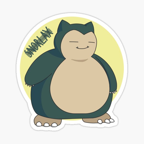 Smiling Snorlax Sticker
