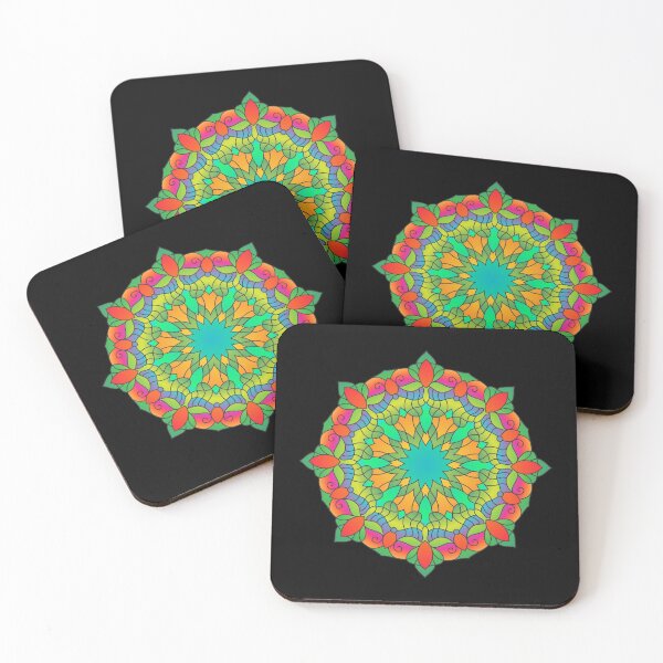 Item preview, Mandala red green symbol designed and sold by wolfgangrainer.