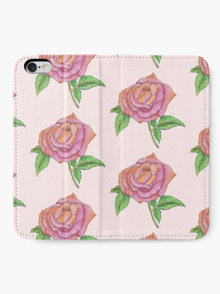Alternate view of Colorful Rose iPhone Wallet