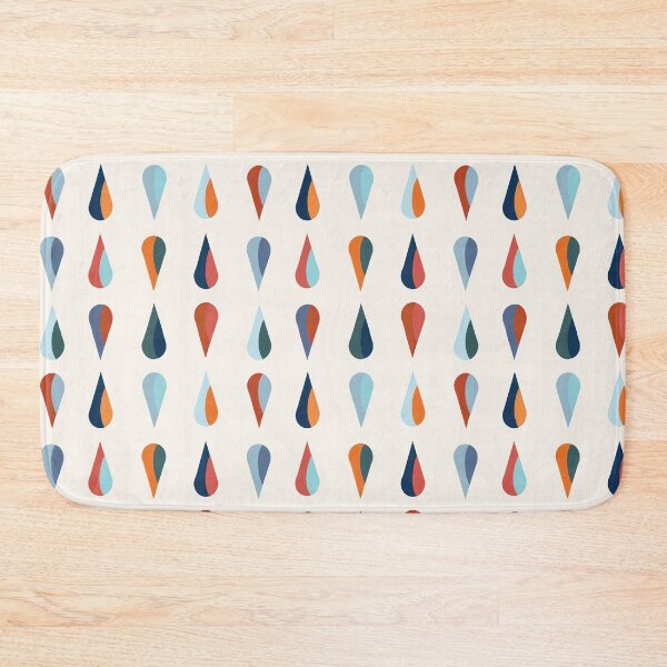 Item preview, teardrop graphic in blue and orange designed and sold by sarahmbruce.