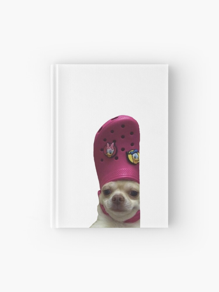 Cuaderno de tapa dura «perro crocs» de itsbonnyhere | Redbubble
