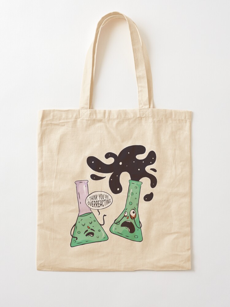 In the Lab Bag Reversible Canvas Tote Chemistry Gift 