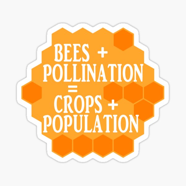 No Bees, No Honey! Sticker