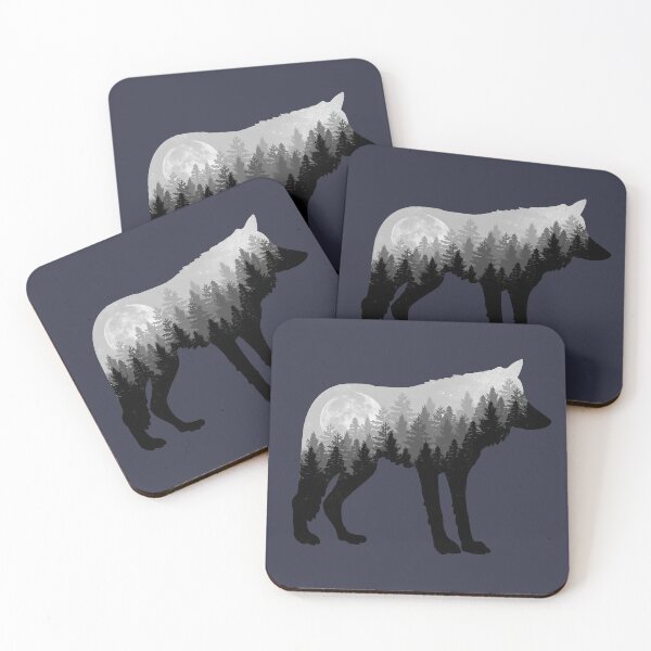 Item preview, Forest Tree Wolf - Night Hiking designed and sold by onicon.