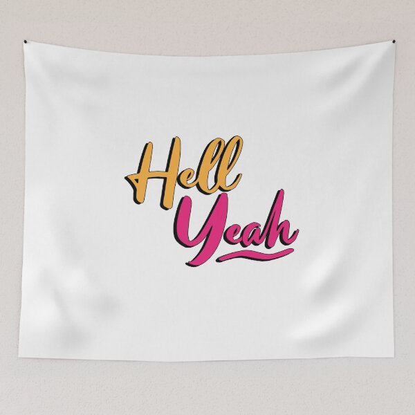 Item preview, hell yeah - typography designed and sold by cameronbaba.