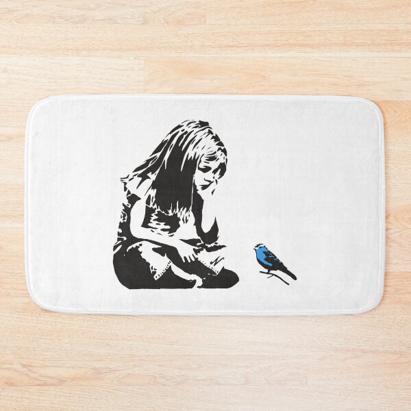 Item preview, Girl with Blue Bird - Banksy Graffiti - Hull city centre designed and sold by portokalis.