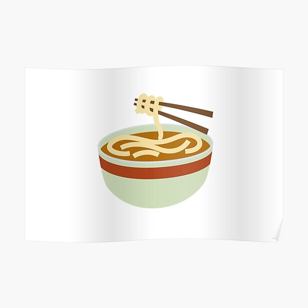 Ramen Emoji Posters Redbubble