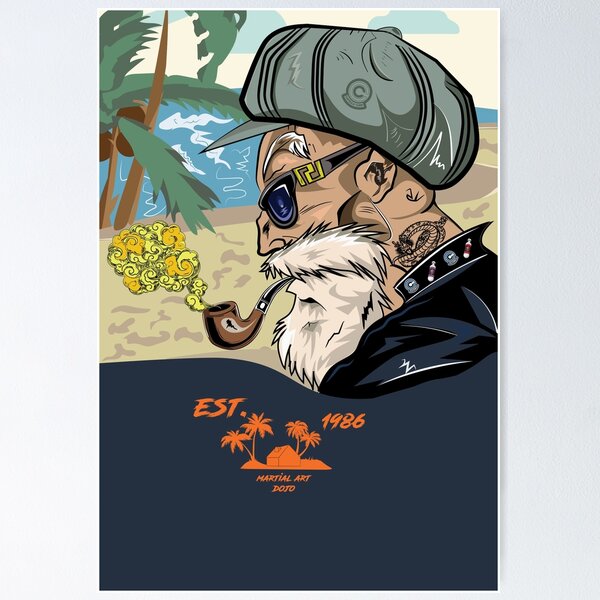 Anime Dragon Ball Z Old Man (Master Roshi) Poster for Sale by Shine-line