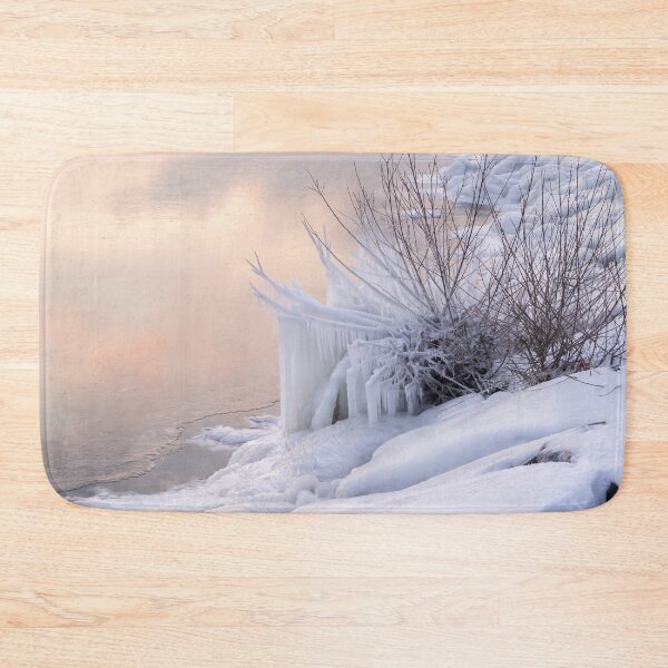 Item preview, Icy - Coral Pink And White on the Lakeshore designed and sold by Georgia Mizuleva.