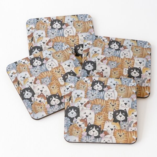 Item preview, Bunch of Cats on Stickers, Family Apparel, Accessories, Home Decor. https://lduke47.redbubble.com designed and sold by lduke47.