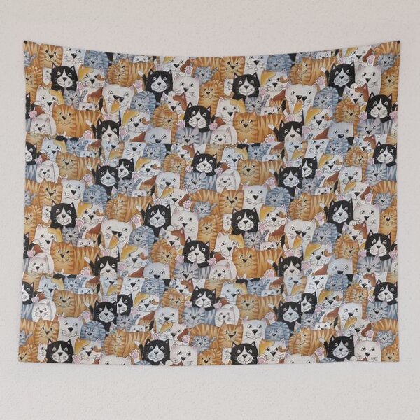 Item preview, Bunch of Cats on Stickers, Family Apparel, Accessories, Home Decor.    https://lduke47.redbubble.com designed and sold by lduke47.