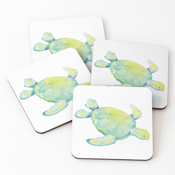 Item preview, WATERCOLOUR SEA TURTLE designed and sold by saltyteesandco.