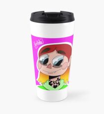 Kammi in limegreen hoodie Travel Mug