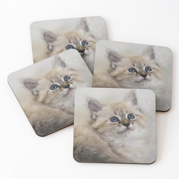 Item preview, Portrait of Neva Masquerade kitten designed and sold by lena-maximova.
