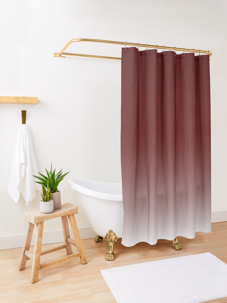 "WINTER WINE Minimalist Burgundy to White Gradient Ombre" Shower