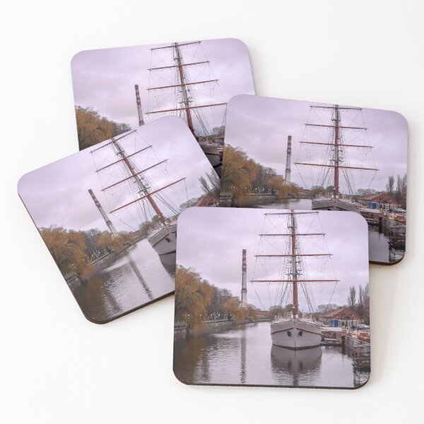 Item preview, Sailboat at sundown in Klaipeda designed and sold by lena-maximova.