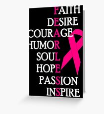 Fearless Breast Cancer Awareness Greeting Card