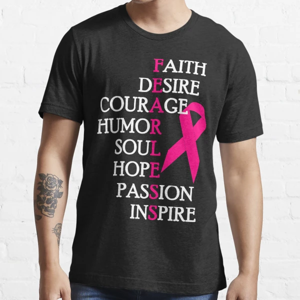 Fearless Breast Cancer Awareness Essential T-Shirt for Sale by